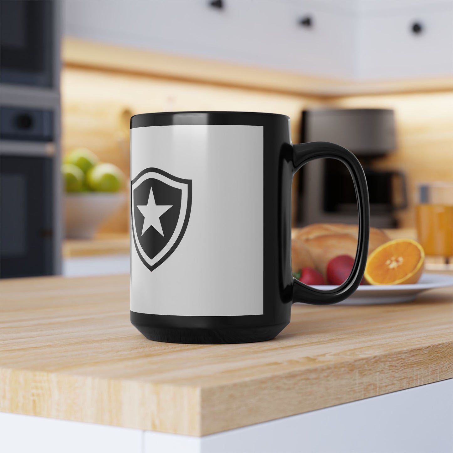 TJB-USA Black Mug, 15oz