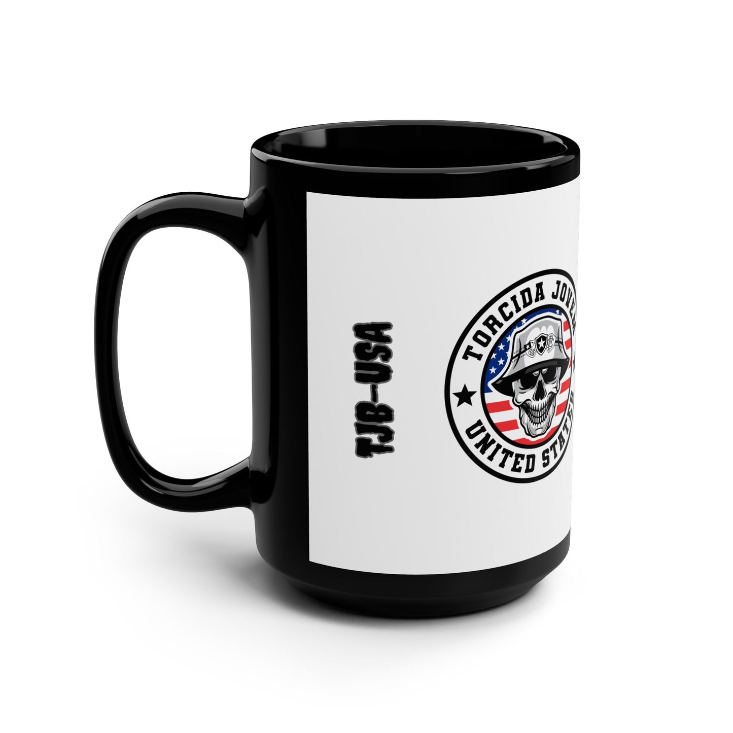 TJB-USA Black Mug, 15oz