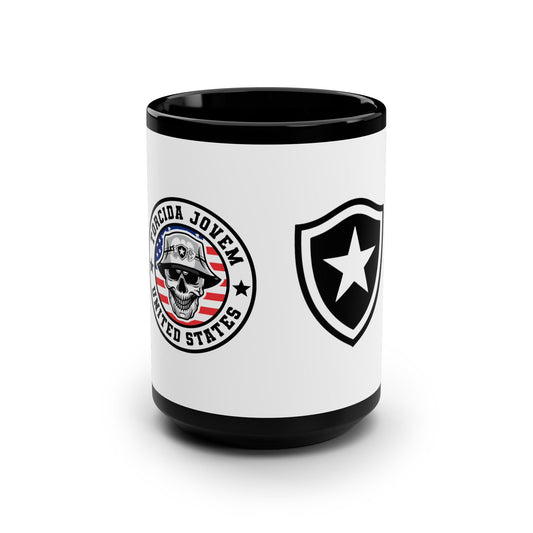 TJB-USA Black Mug, 15oz